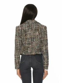 Discount 👍 ALEXIA ADMOR Jesse Tweed Blazer 🧨 -ALEXIA ADMOR Shop T567A BLACK MULTI 3 scaled