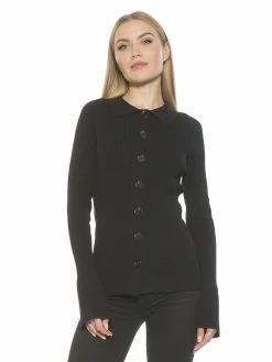 Cheap 🎁 ALEXIA ADMOR Beatrice Cardigan ❤️ -ALEXIA ADMOR Shop T569 BLACK 1 scaled
