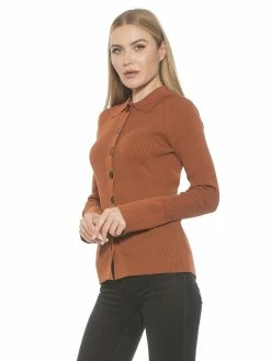 Cheap 🎁 ALEXIA ADMOR Beatrice Cardigan ❤️ -ALEXIA ADMOR Shop T569 CAMEL 2 scaled