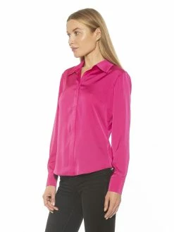 Coupon 🔔 ALEXIA ADMOR Cassidy 👚 Shirt ✔️ -ALEXIA ADMOR Shop T570 HOT PINK 2 scaled