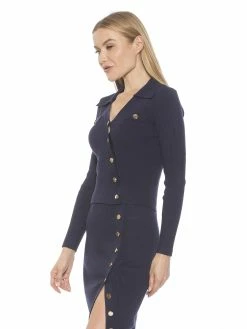 Top 10 👏 ALEXIA ADMOR Margot Sweater ⌛ -ALEXIA ADMOR Shop T574 NAVY 2 scaled