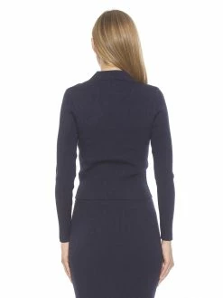 Top 10 👏 ALEXIA ADMOR Margot Sweater ⌛ -ALEXIA ADMOR Shop T574 NAVY 3 scaled