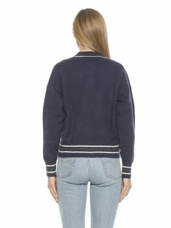 Best Sale ⭐ ALEXIA ADMOR Catherine Sweater 🔥 -ALEXIA ADMOR Shop T576 NAVY MULTI 3 scaled