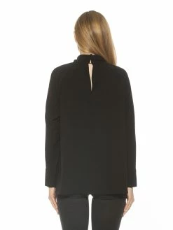Promo 💯 ALEXIA ADMOR Danielle Blouse 🔔 -ALEXIA ADMOR Shop T577 BLACK 3 scaled