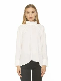 Promo 💯 ALEXIA ADMOR Danielle Blouse 🔔 -ALEXIA ADMOR Shop T577 IVORY 1 scaled