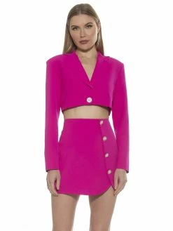 Budget 😀 ALEXIA ADMOR Jane Jacket 🥰 -ALEXIA ADMOR Shop T580 HOT PINK 1 scaled