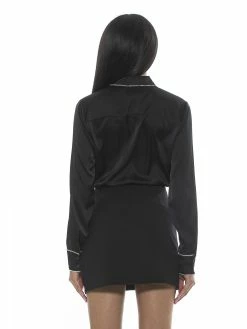 Hot Sale 👏 ALEXIA ADMOR Rachel 👚 Shirt 😍 -ALEXIA ADMOR Shop T581 BLACK 3 scaled