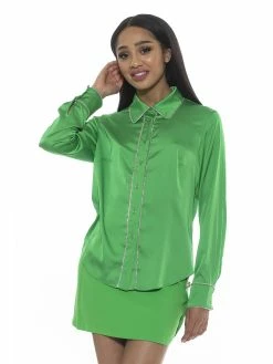 Hot Sale 👏 ALEXIA ADMOR Rachel 👚 Shirt 😍 -ALEXIA ADMOR Shop T581 BRIGHT GREEN 2 scaled