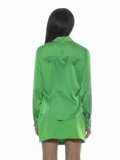 Hot Sale 👏 ALEXIA ADMOR Rachel 👚 Shirt 😍 -ALEXIA ADMOR Shop T581 BRIGHT GREEN 3 scaled