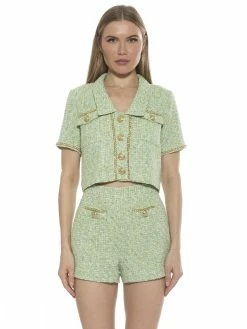 Wholesale 🔥 ALEXIA ADMOR Selena Jacket 🌟 -ALEXIA ADMOR Shop T586 GREEN TWEED 1