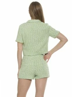 Wholesale 🔥 ALEXIA ADMOR Selena Jacket 🌟 -ALEXIA ADMOR Shop T586 GREEN TWEED 3 scaled