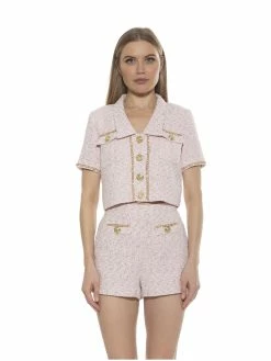 Wholesale 🔥 ALEXIA ADMOR Selena Jacket 🌟 -ALEXIA ADMOR Shop T586 PINK TWEED 1 scaled