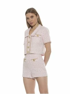 Wholesale 🔥 ALEXIA ADMOR Selena Jacket 🌟 -ALEXIA ADMOR Shop T586 PINK TWEED 2 scaled