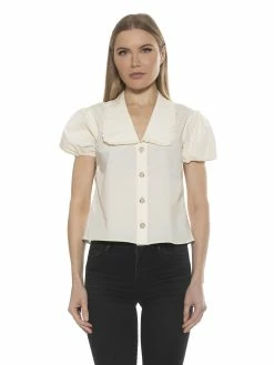 Hot Sale 🎁 ALEXIA ADMOR Sandra Top ✔️ -ALEXIA ADMOR Shop T588 IVORY 1 scaled